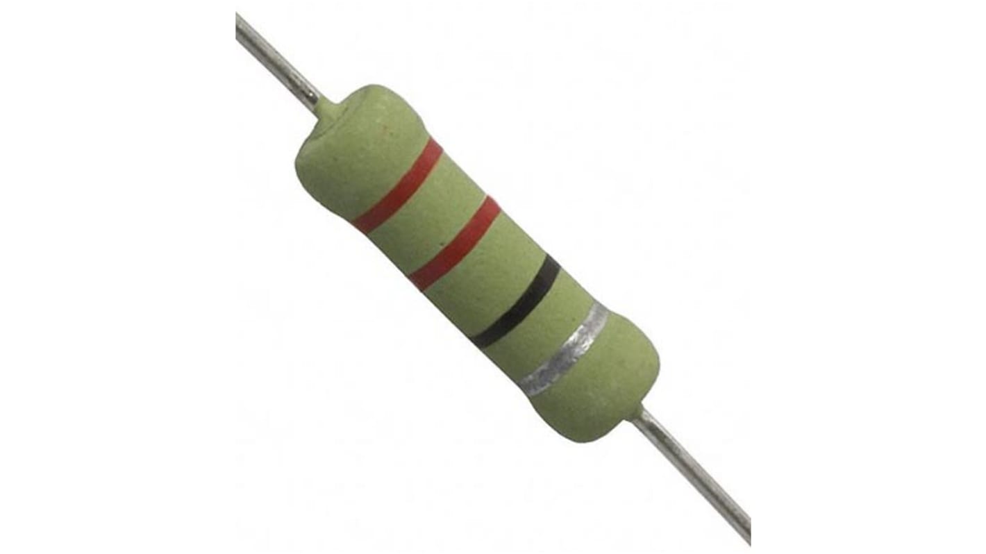 Arcol Ohmite 硅树脂陶瓷电阻, 220Ω, 2W, ±10%容差, Minimum of -1300ppm/°C, OY系列