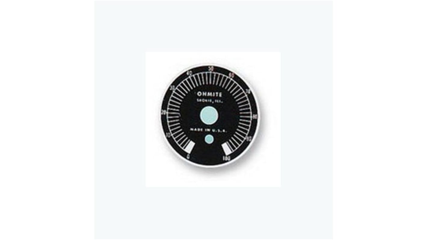 Arcol Ohmite 变阻器刻度盘, 适用于G 型号，H 型号，J 型号，K 型号，L 型号