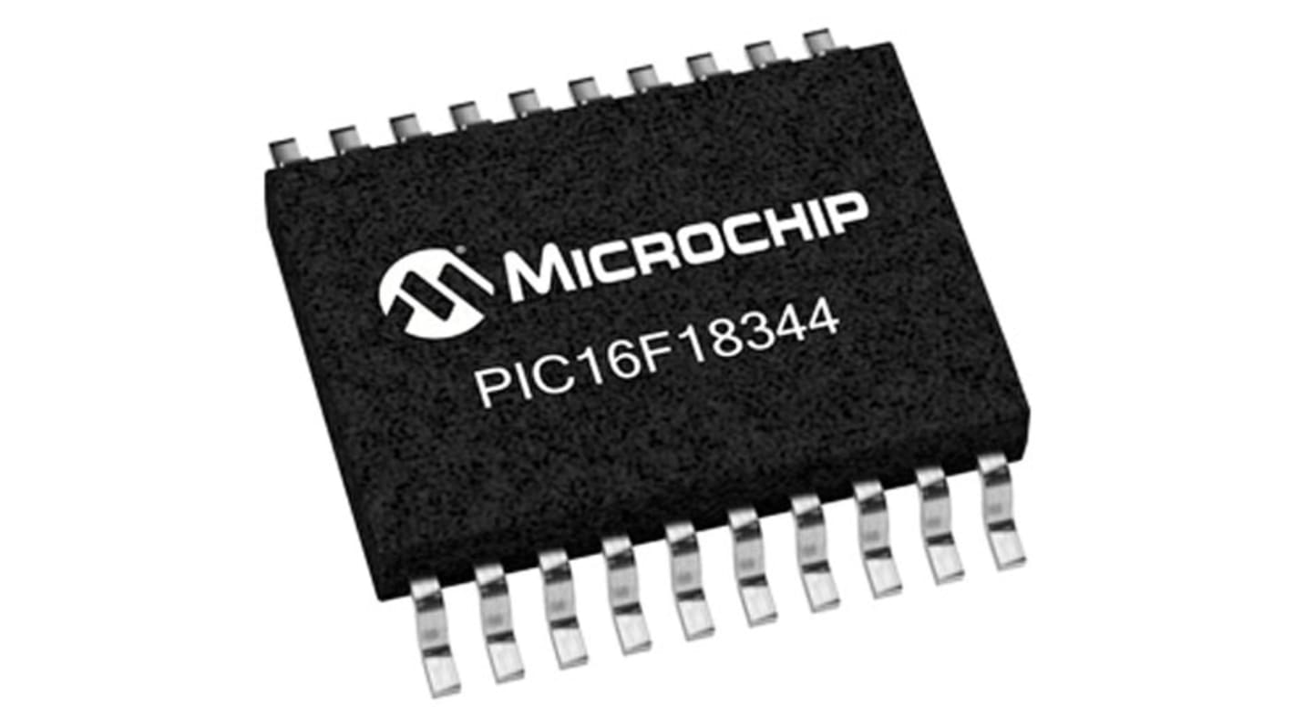 Microchip PIC16F18344-I/SS, 8bit PIC Microcontroller, PIC18F, 32MHz, 7 kB Flash, 20-Pin SSOP