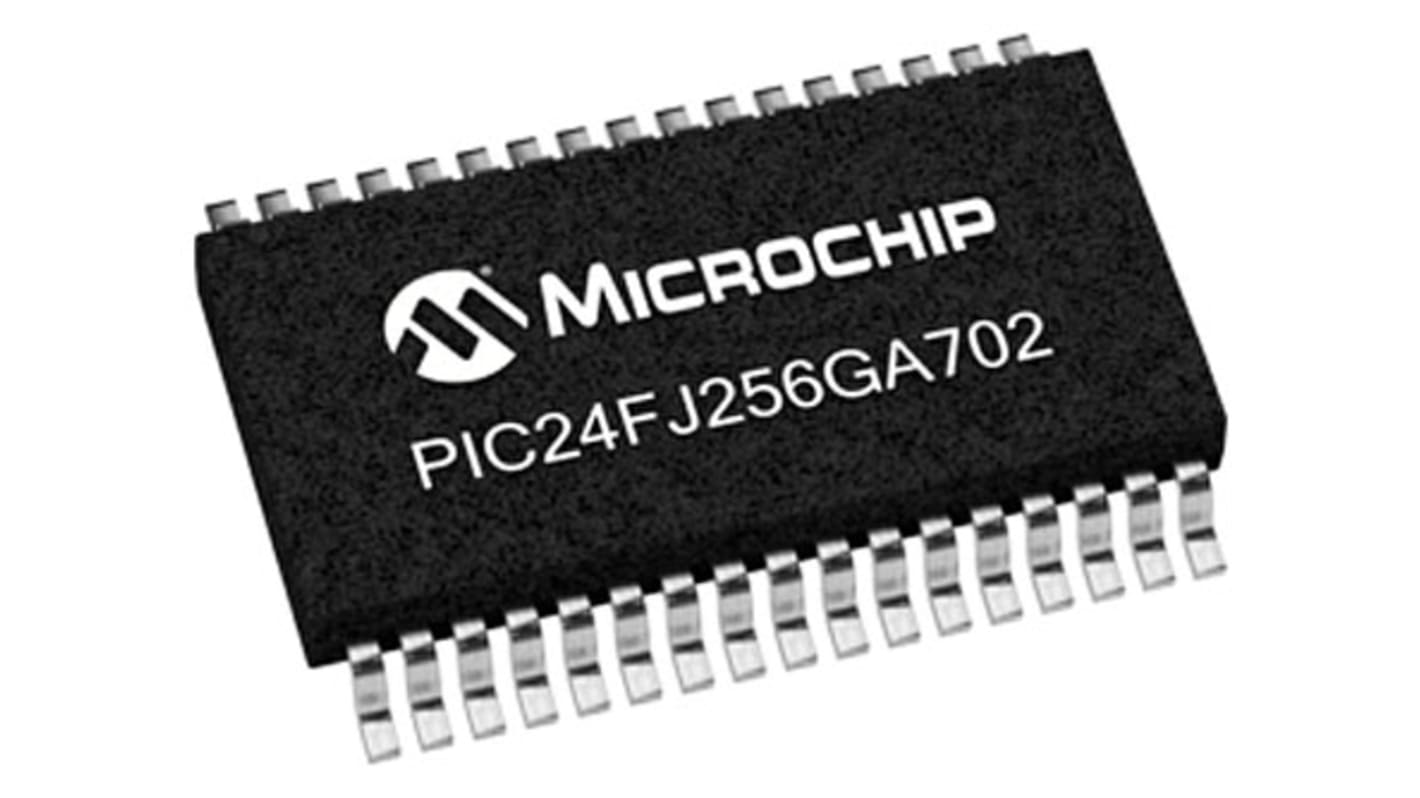 Mikrokontroler Microchip PIC24FJ SSOP 28-pinowy Montaż powierzchniowy PIC 256 kB 16bit CAN: 32MHz RAM:16 kB Ethernet: