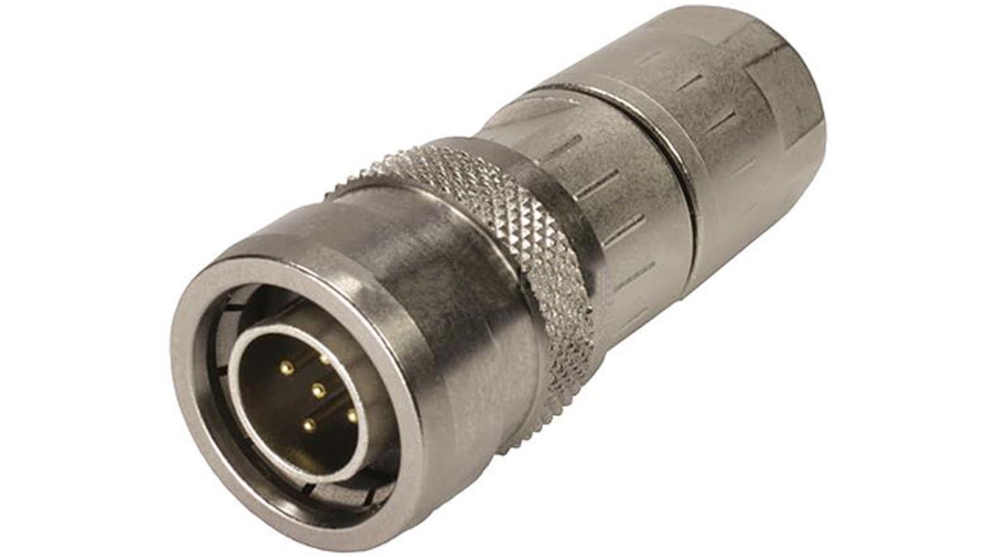 HARTING Circular Connector, 5 Contacts, Cable Mount, M12 Connector, Socket, Male, IP54