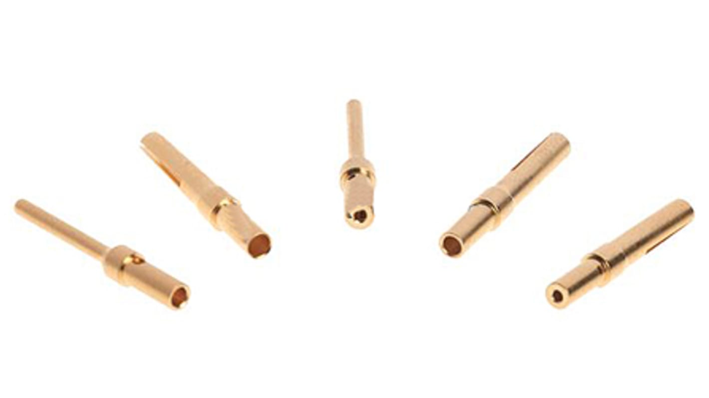 HARTING M12 Rundsteckverbinderkontakt Stecker Größe 0.8mm, für Push-Pull-Steckverbinder, M12 Crimp, 26 → 22 AWG
