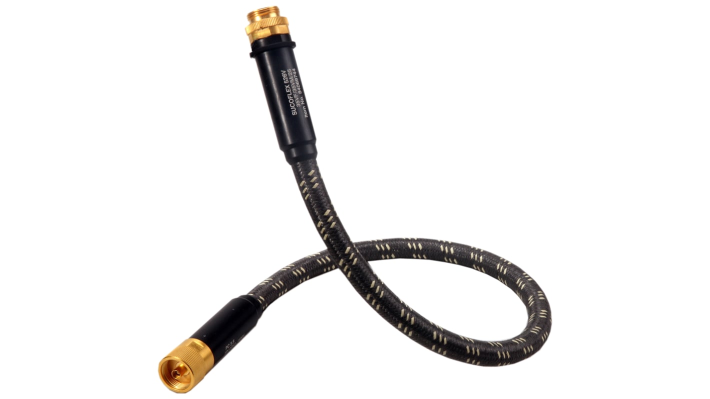Huber+Suhner RF同轴电缆, 1.5m长, 10.3mm外径, N 类型公插转N 类型公插, 蓝色, Sucoflex 126EA系列