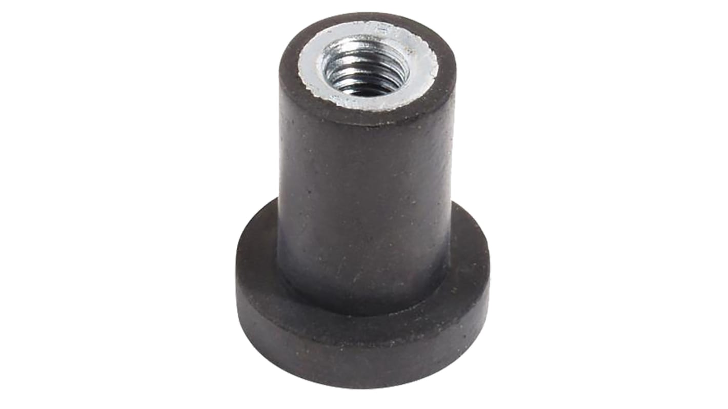 Supporto antivibrazione RS PRO in Gomma naturale, M3, Ø 12mm, H. 9mm, 6kg