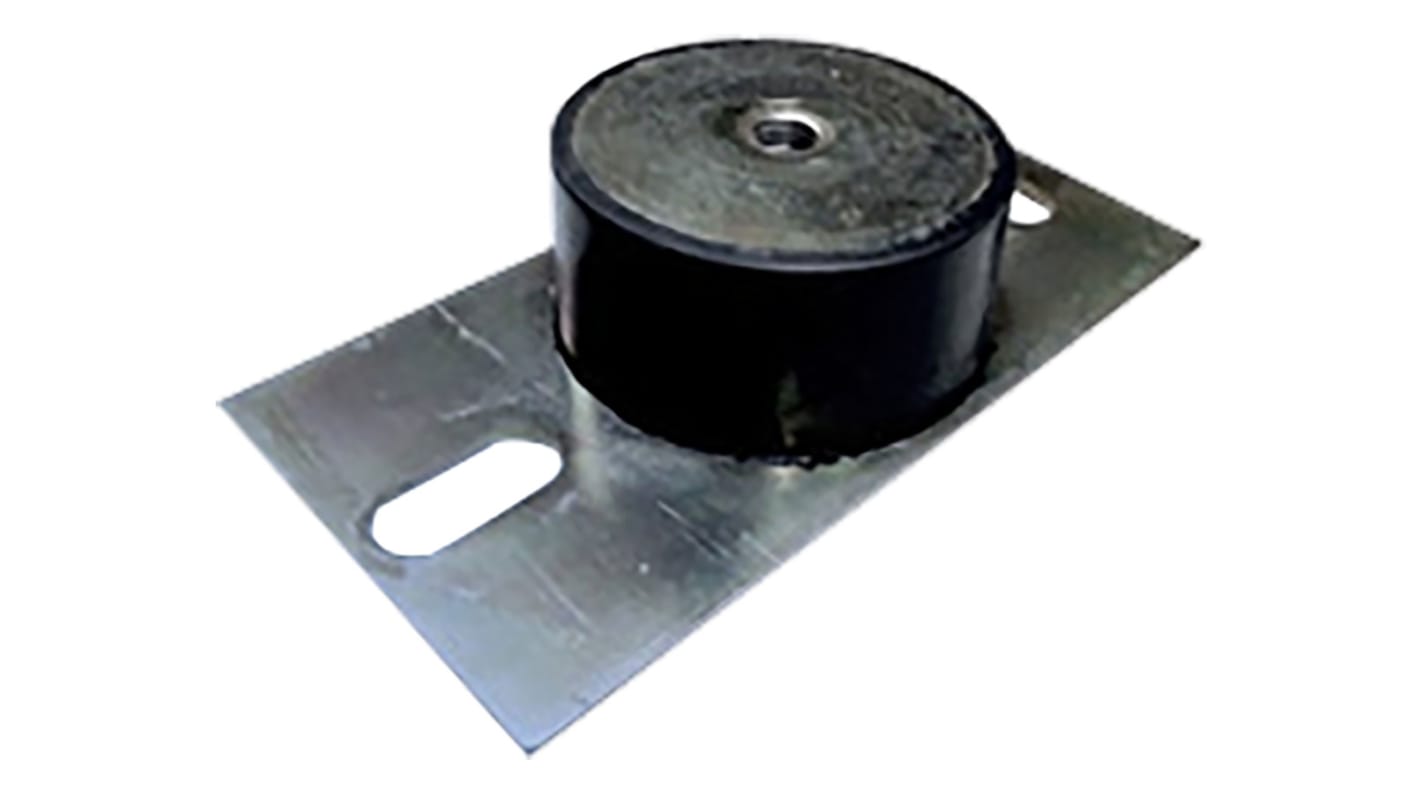RS PRO Cylindrical M12 Anti Vibration Mount with 350kg Compression Load