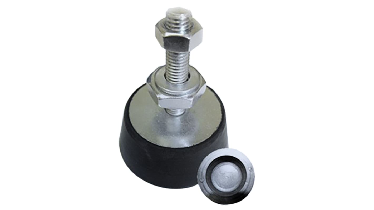 RS PRO Cylindrical M8 Anti Vibration Mount with 40kg Compression Load