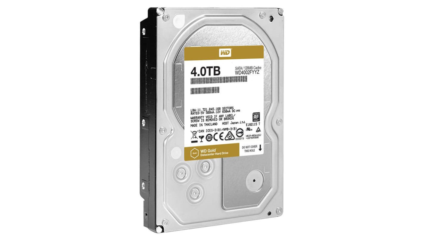 Western Digital 4 TB内置硬盘, SATA接口, WD4002FYYZ