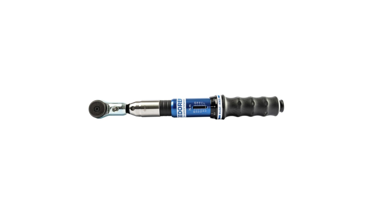 Gedore ATB 25 D Breaking Torque Wrench, 5 → 25Nm, 1/4 in Drive, Square Drive