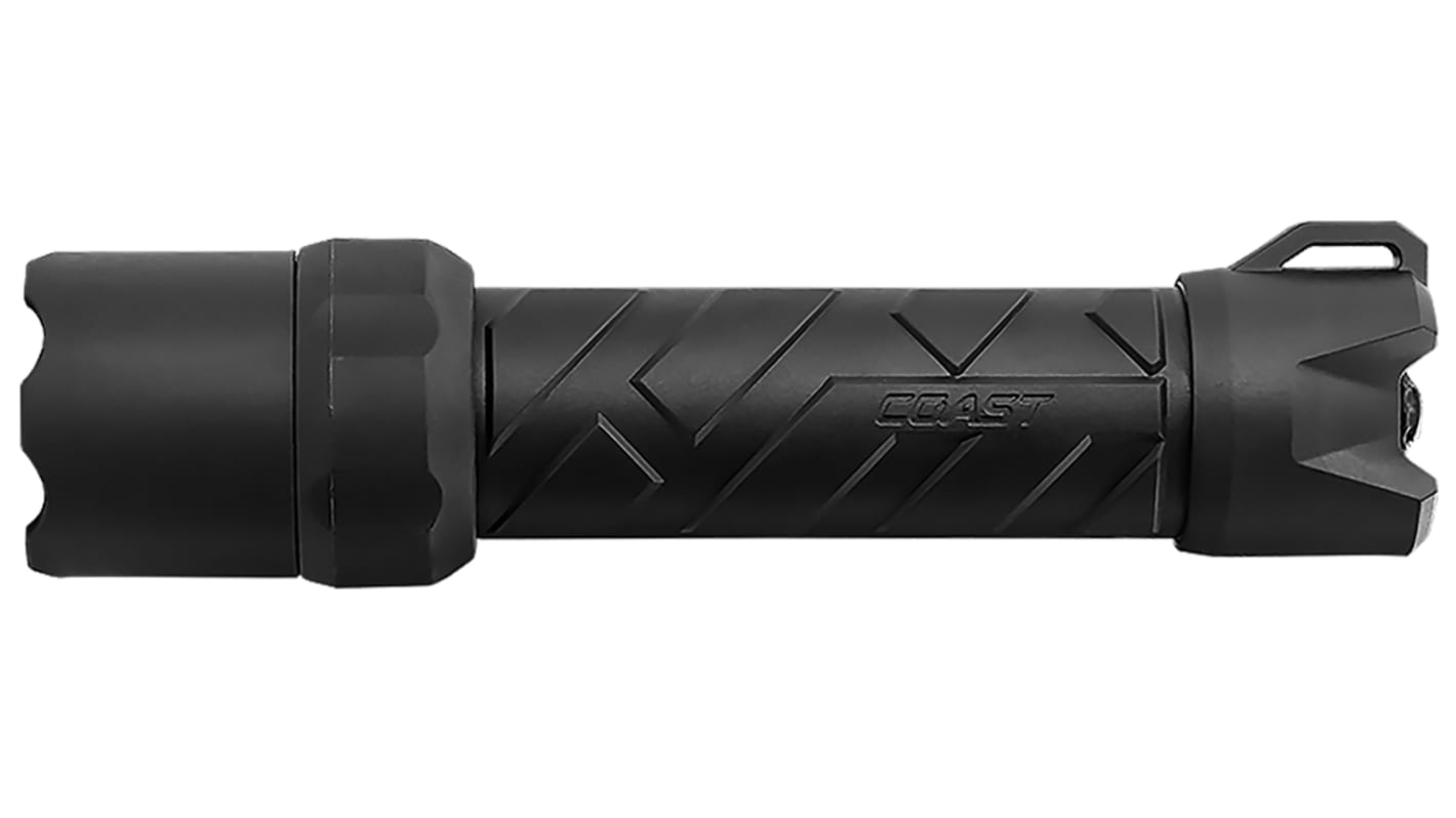 Coast 手电筒, 620 lm, LED, AA电池, 黑色, Polysteel系列, Poly600