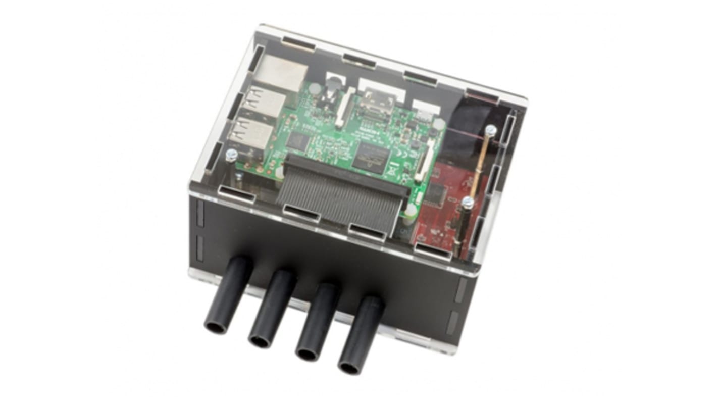 MODMYPI LTD Acrylic Case for use with Raspberry Pi 2, Raspberry Pi 3, Raspberry Pi B+ in Black
