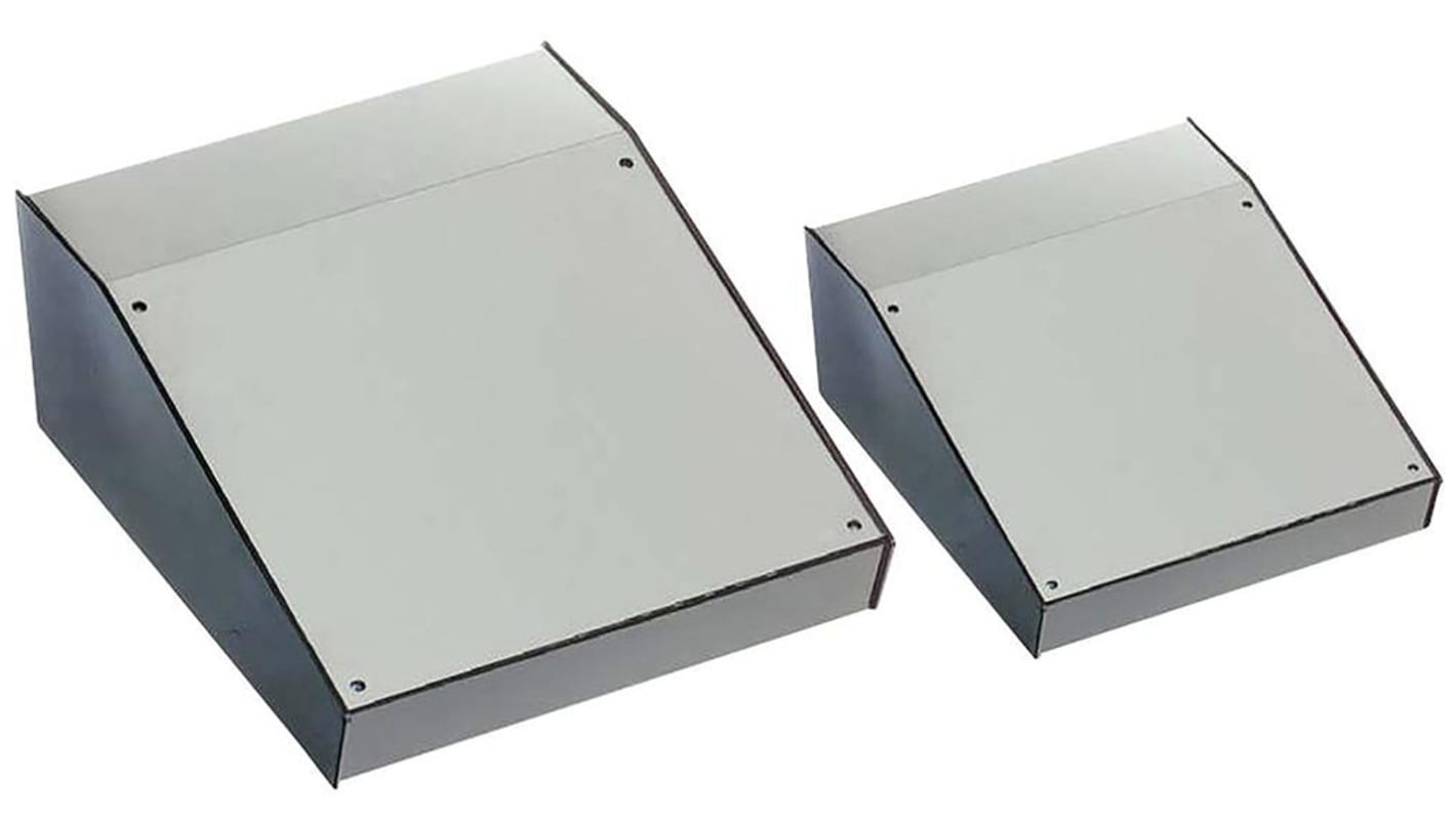 CAMDENBOSS 6000 Series Grey ABS Desktop Enclosure, Sloped Front, 214 x 170 x 82mm