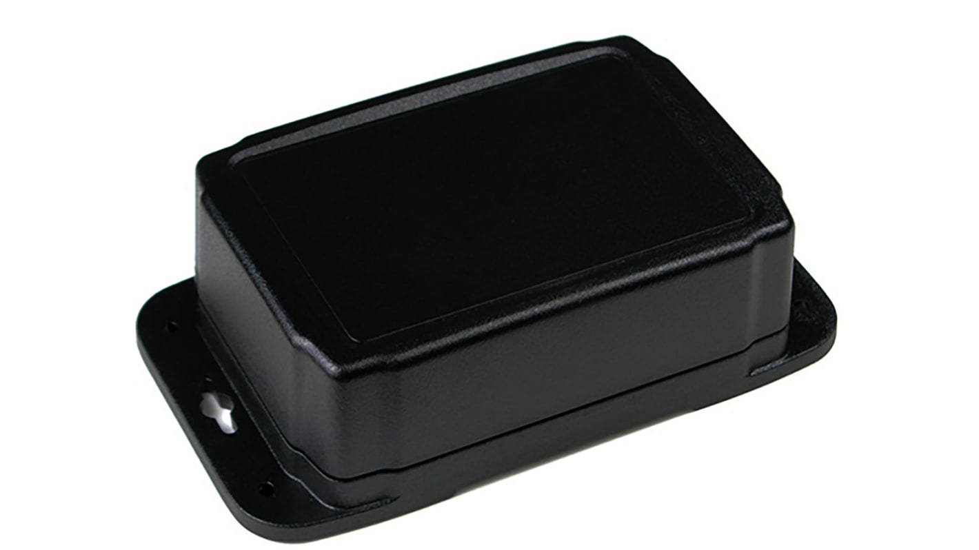 CAMDENBOSS 71 Series Black Polycarbonate Enclosure, IP66, Flanged, Black Lid, 168.4 x 118.9 x 60.2mm