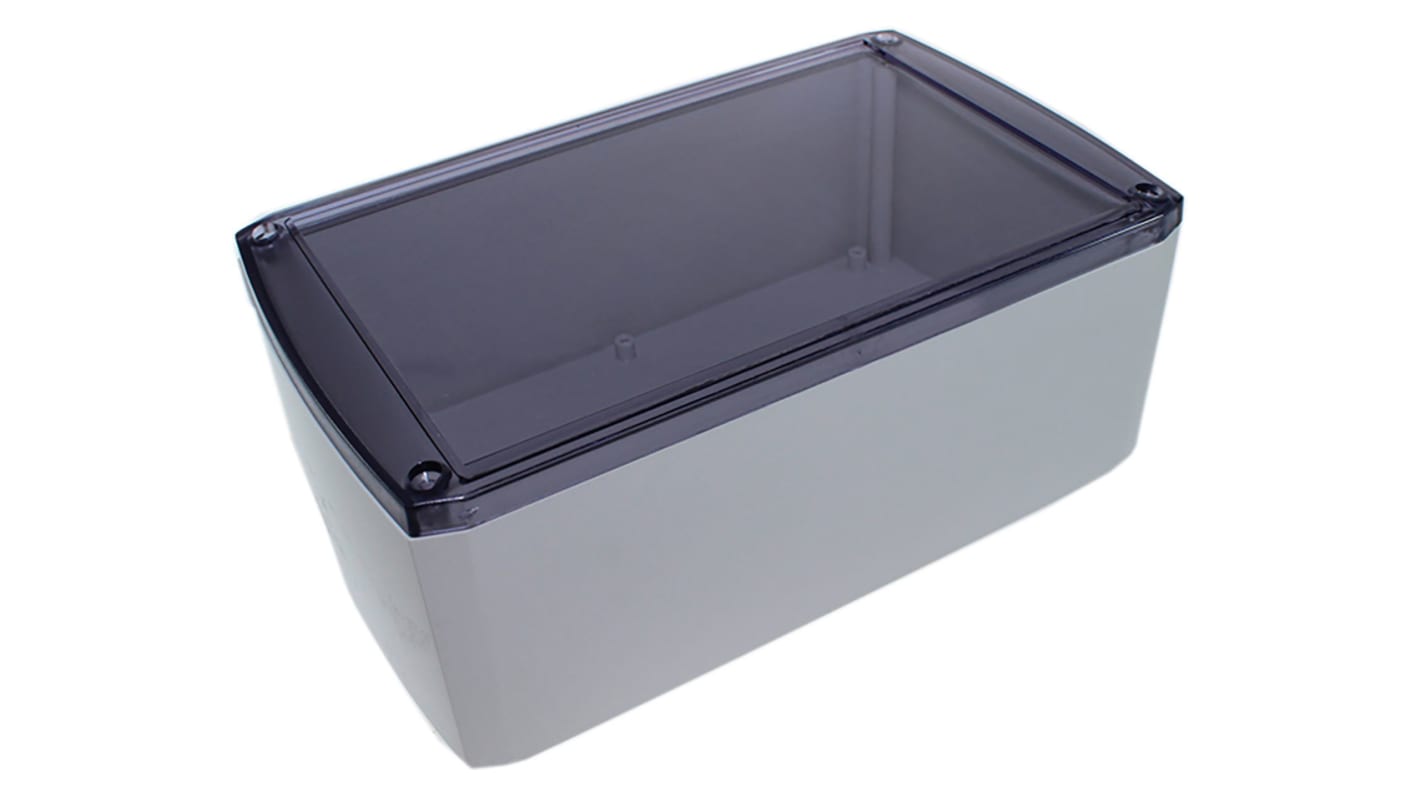 CAMDENBOSS 1102 Series Grey ABS Enclosure, IP54, Transparent Lid, 90 x 50 x 35mm