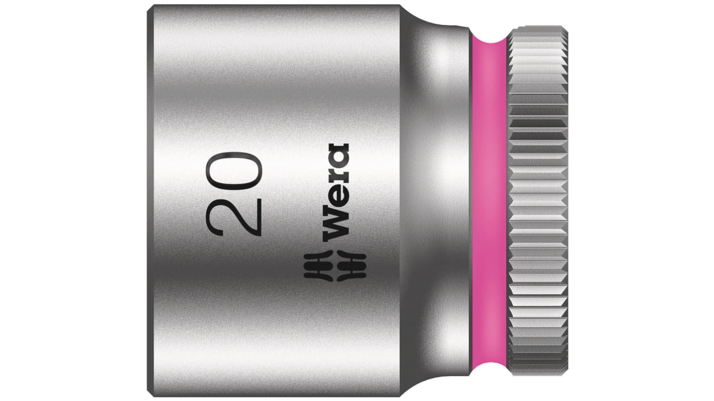 Wera ソケット 3/8インチ, ソケットサイズ:20mm, 長さ:30 mm