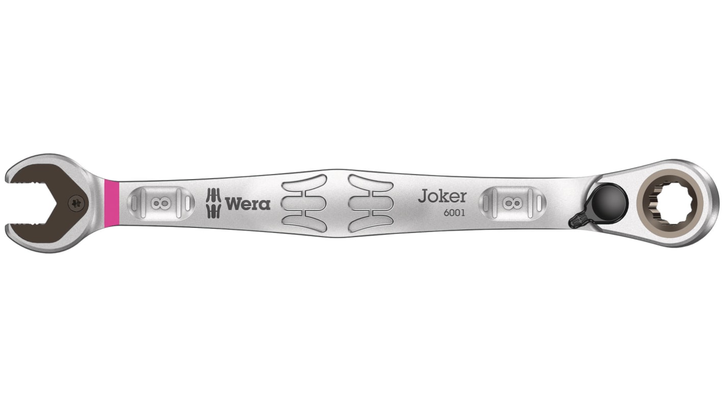 Wera Joker Series Combination Ratchet Spanner, 8mm, Metric, Double Ended, 144 mm Overall
