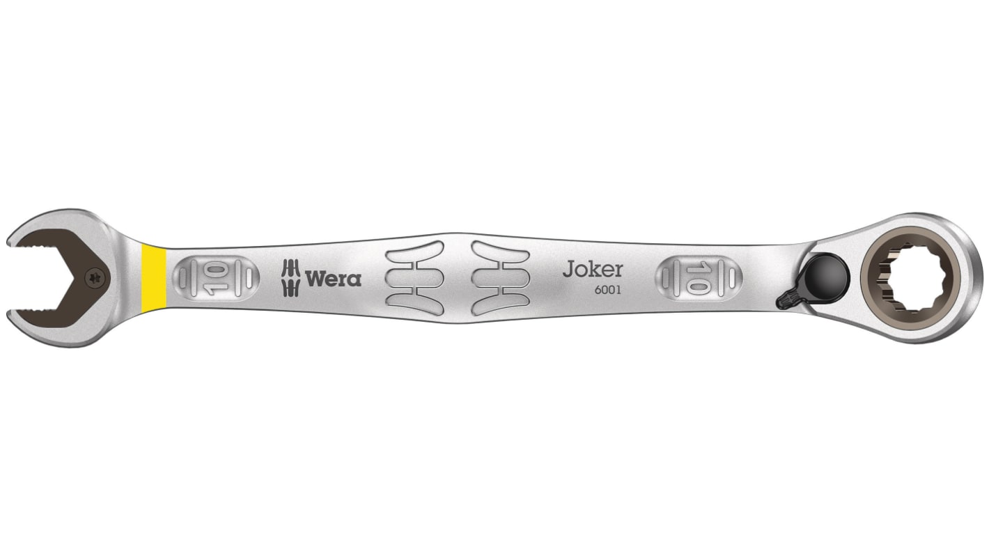 Wera Joker Series Combination Ratchet Spanner, 10mm, Metric, Double Ended, 159 mm Overall