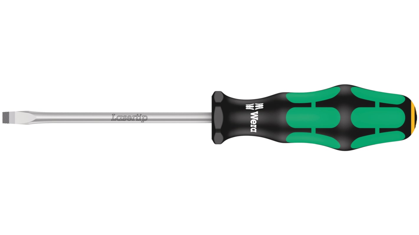 Wera 一字标准螺丝刀, 12 mm规格, 250 mm刀长, 367 mm总长