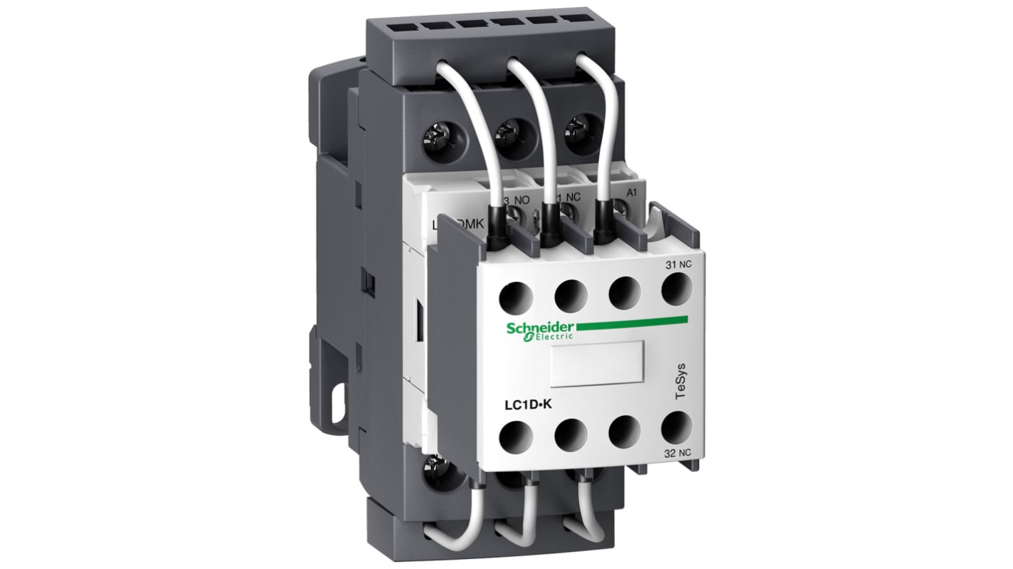 Schneider Electric TeSys D LC1D Contactor, 24 V ac Coil, 3-Pole, 36 A, 3NO, 690 V ac