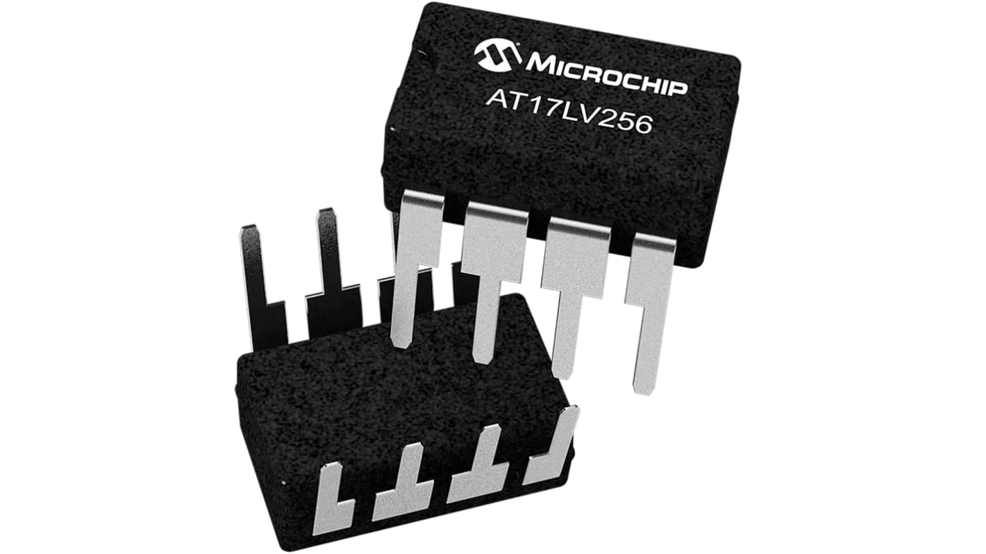 Microchip EEPROM芯片, 256Kbit, 串行 - 2线接口, PDIP封装, 8引脚, 通孔安装