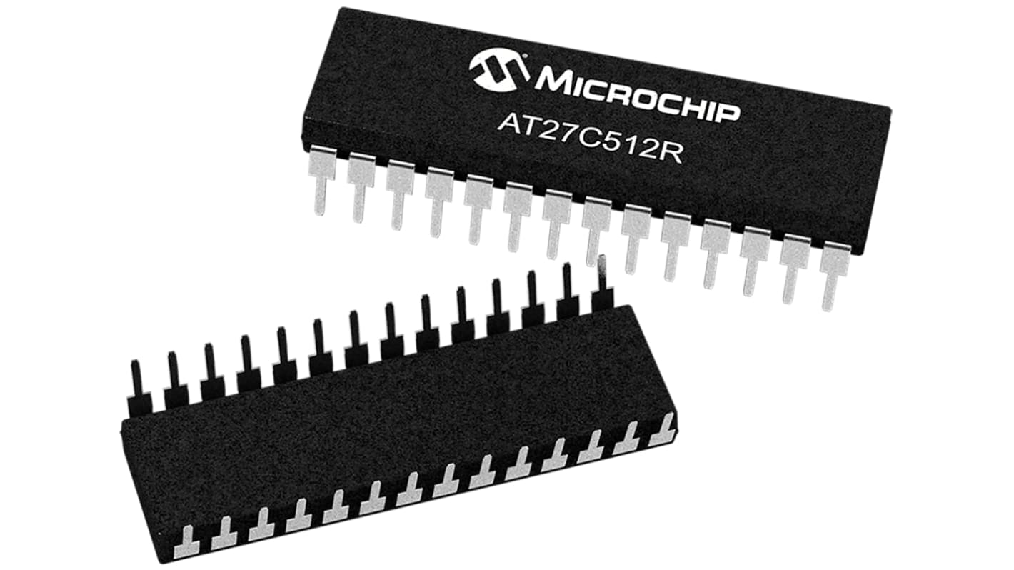 Microchip EPROM 512kbit 64K x 8 Bit 70ns PDIP 28-Pin OTP THT