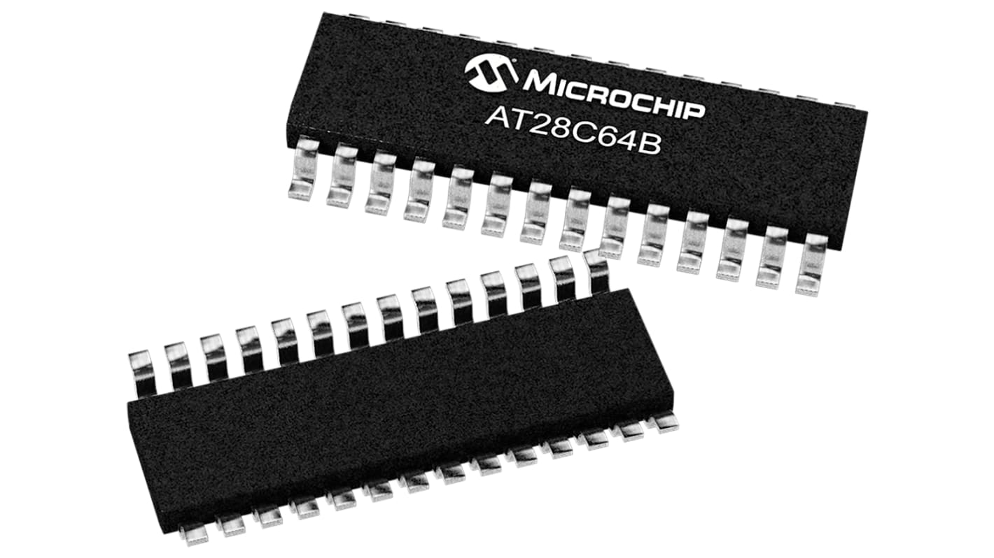 Microchip AT28C64B-15SU, 64kbit EEPROM Chip, 150ns 28-Pin SOIC Parallel