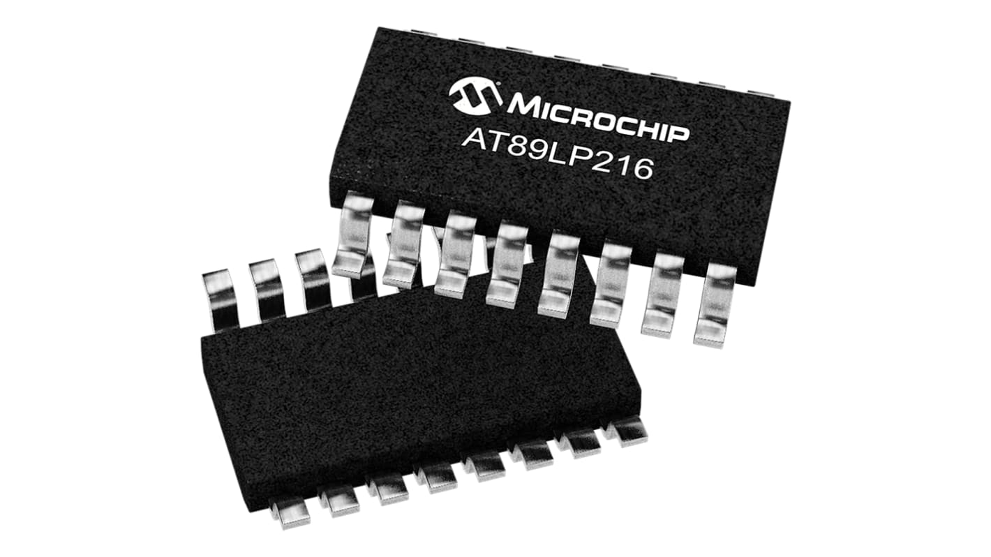 Microcontrolador Microchip AT89LP216-20SU, núcleo 8051 de 8bit, RAM 128 B, 20MHZ, SOIC de 16 pines