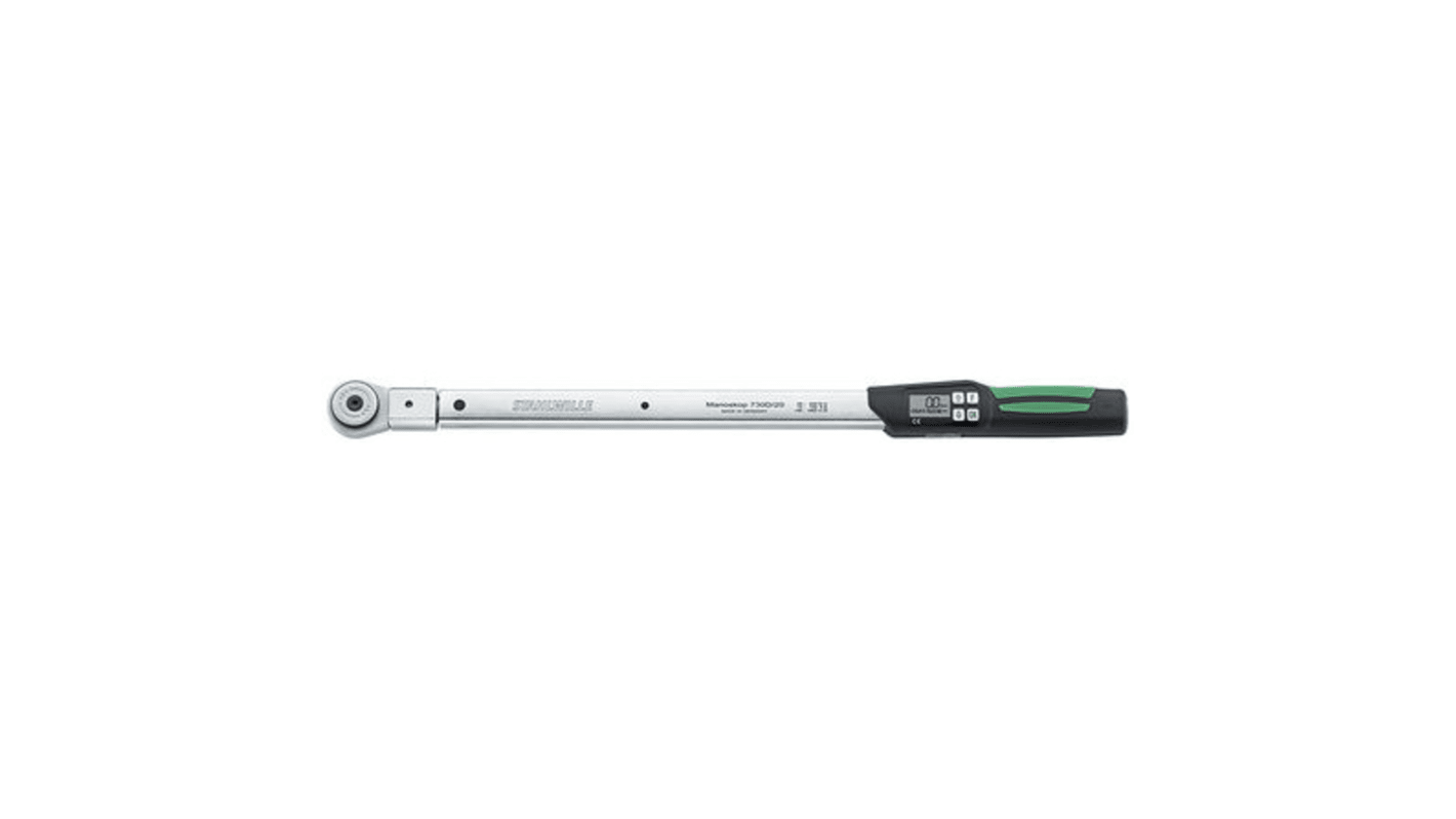 STAHLWILLE Digital Torque Wrench, 40 → 400Nm, 3/4 in Drive, Square Drive, 14 x 18mm Insert