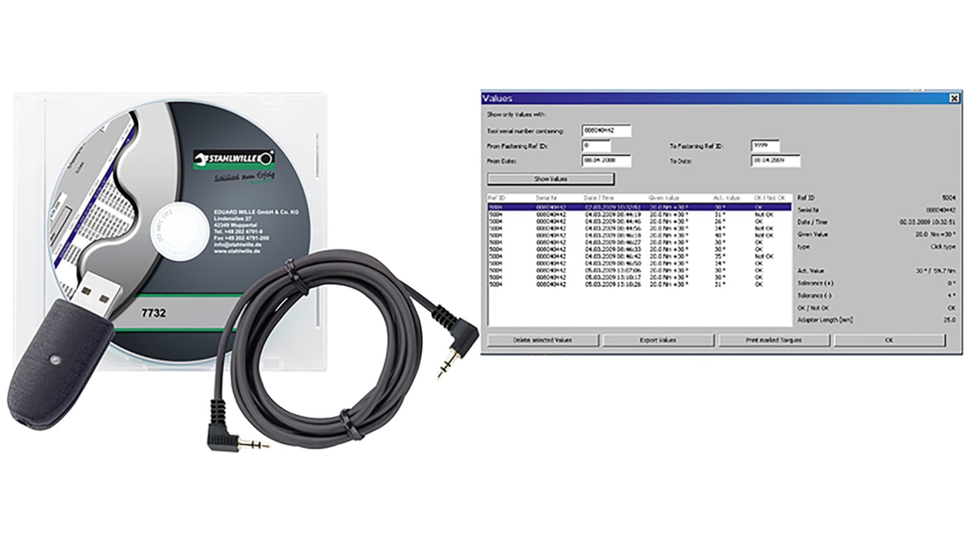 STAHLWILLE USB Cable and Software