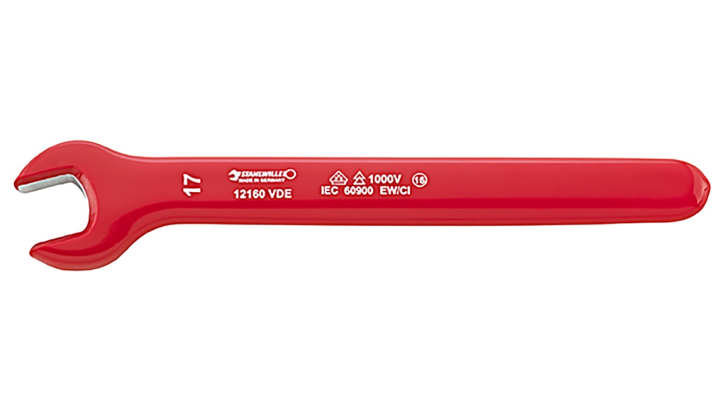 STAHLWILLE Single Ended Open Spanner, 19mm, Metric, 218 mm Overall, VDE/1000V