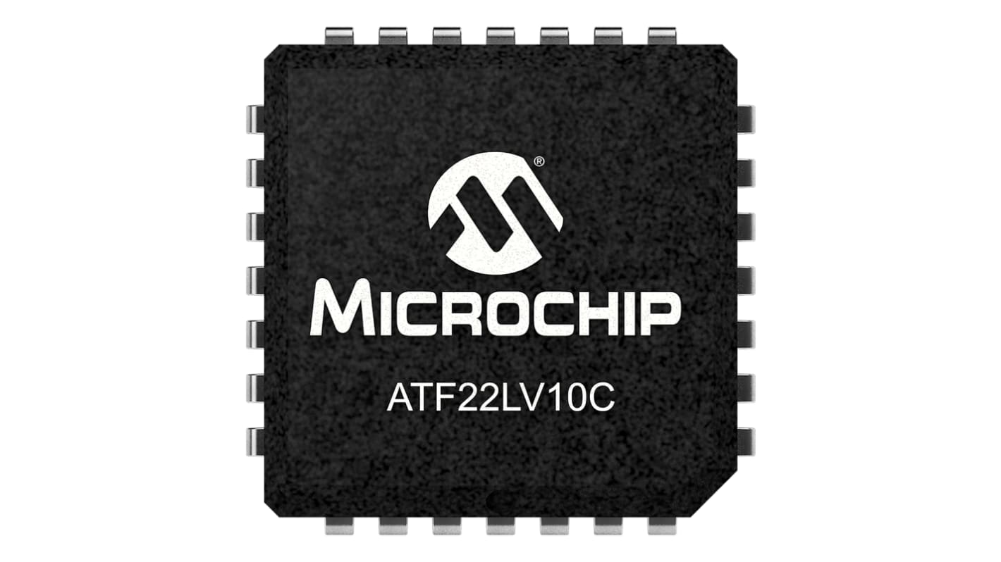 Microchip ATF22LV10C-10JU, SPLD Simple Programmable Logic Device ATF22LV10C 350 Gates, 10 Macro Cells, 10 I/O, 83.3MHz