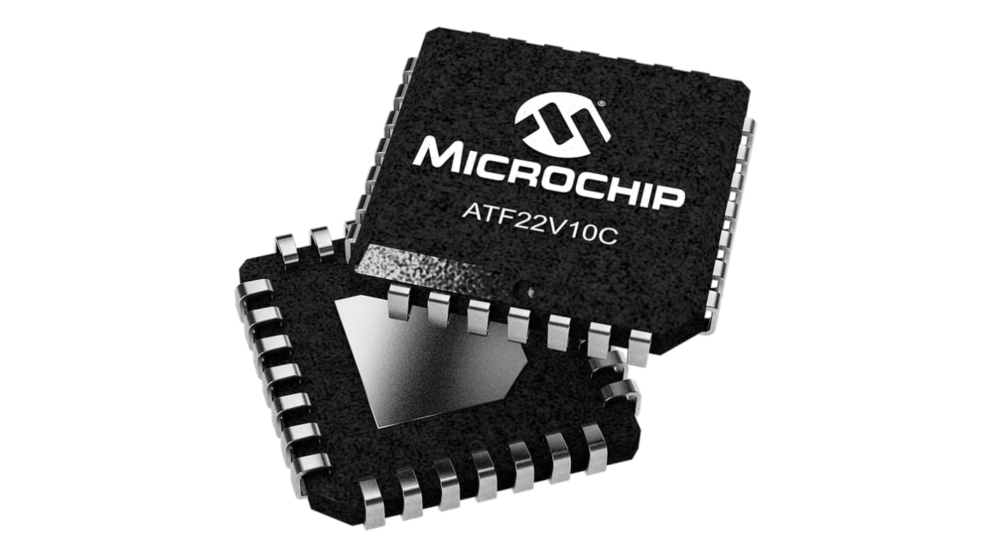 Microchip ATF22V10C-10JU, SPLD Simple Programmable Logic Device ATF22V10C 350 Gates, 10 Macro Cells, 10 I/O, 最低125MHz