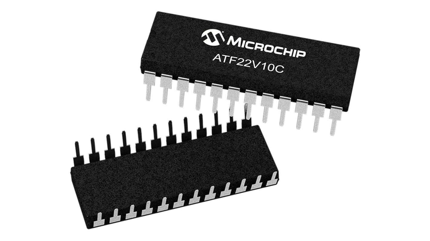 Microchip ATF22V10C-15PU, SPLD Simple Programmable Logic Device ATF22V10C 350 Gates, 10 Macro Cells, 10 I/O, 最低83.3MHz