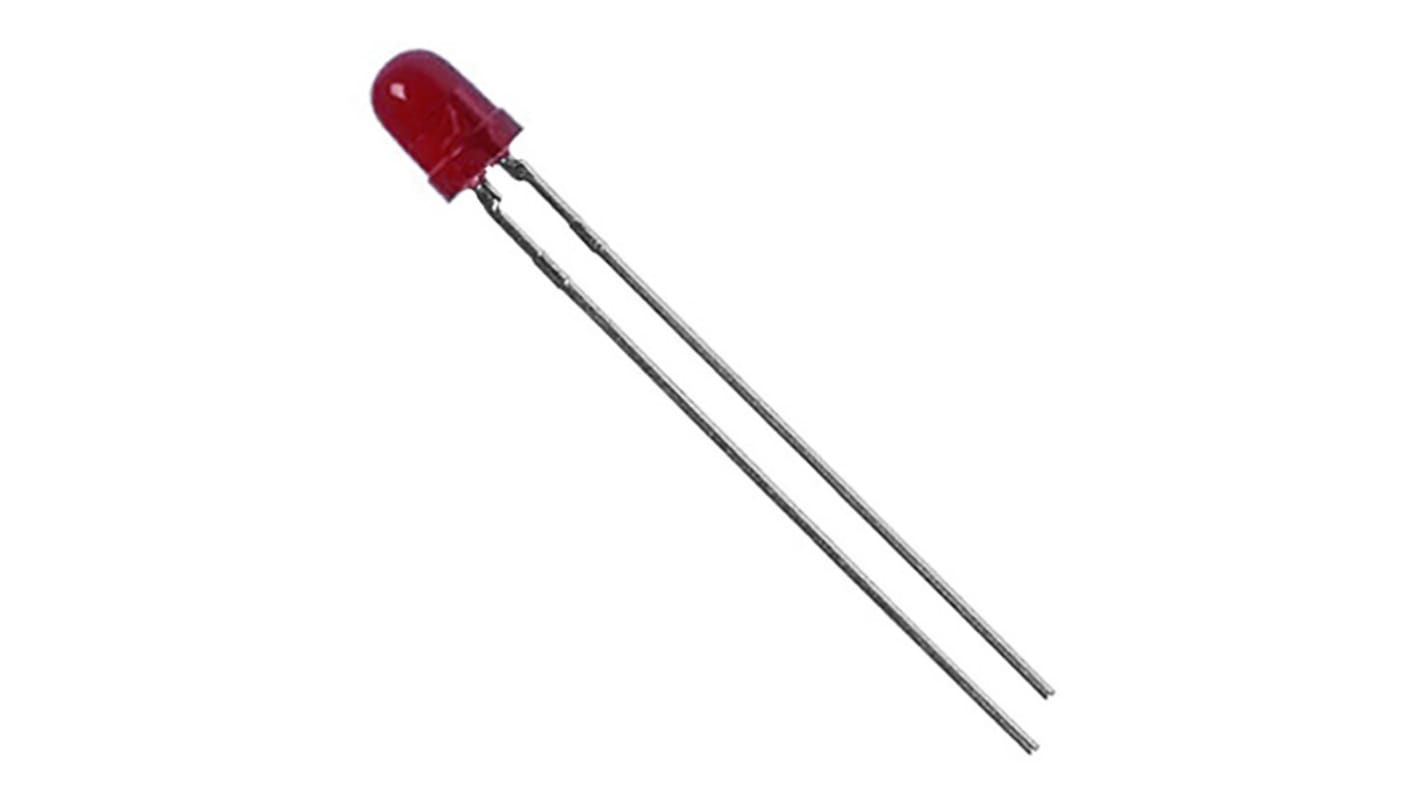 LED Rosso Lite-On, PCB, 2,6 V, 3 mm (T-1)