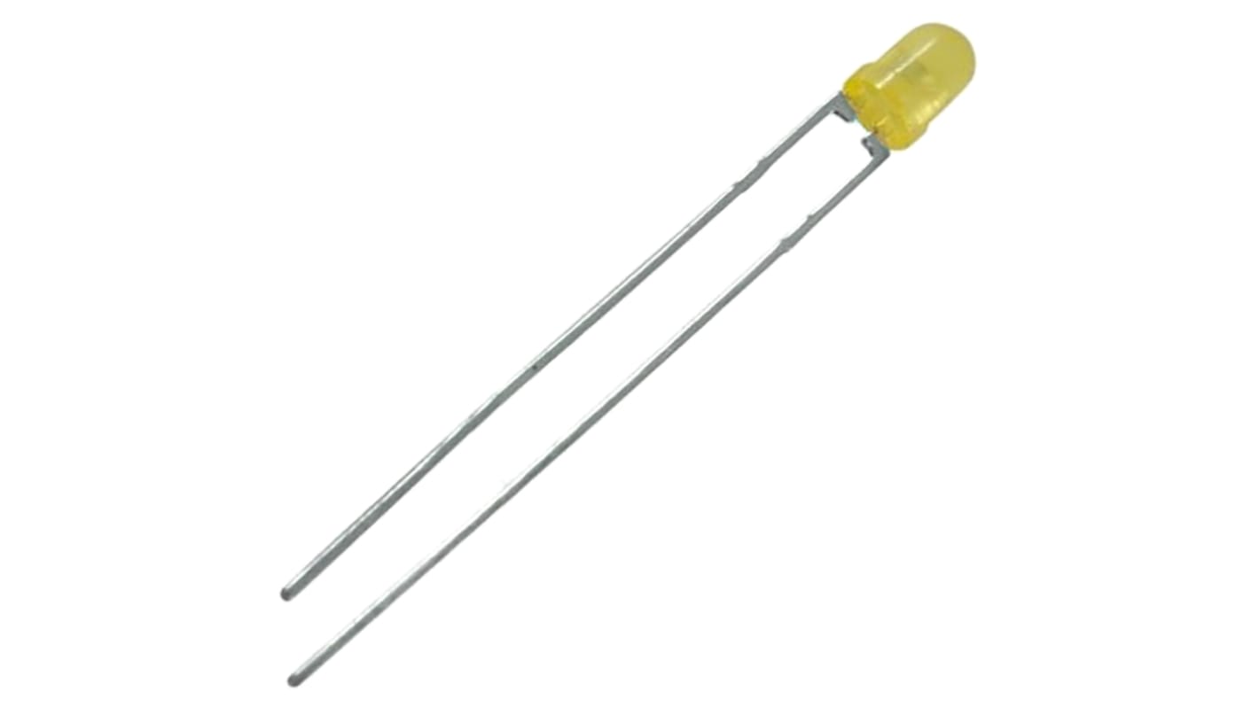 LED, THT, Żółty, 2-Pin, 2,6 V, 60°, Lite-On
