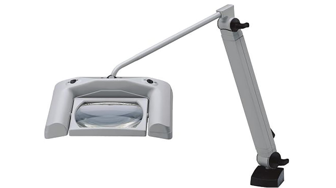 Waldmann Magnifying Lamp with LED Flexi Magnifier Lamp, 3dioptre, 162 x 105mm Lens