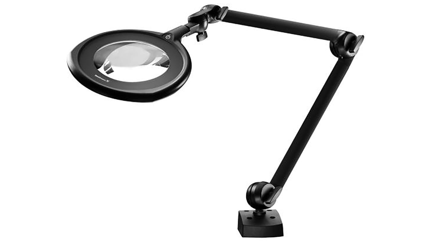 Waldmann LED Magnifying Lamp, 100 → 240 V, 14 W, 984mm Reach