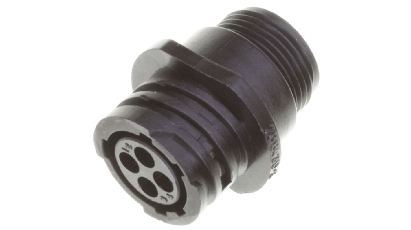 TE Connectivity Circular Connector, 4 Contacts, Cable Mount, Socket, Female, CPC Series 1 Series
