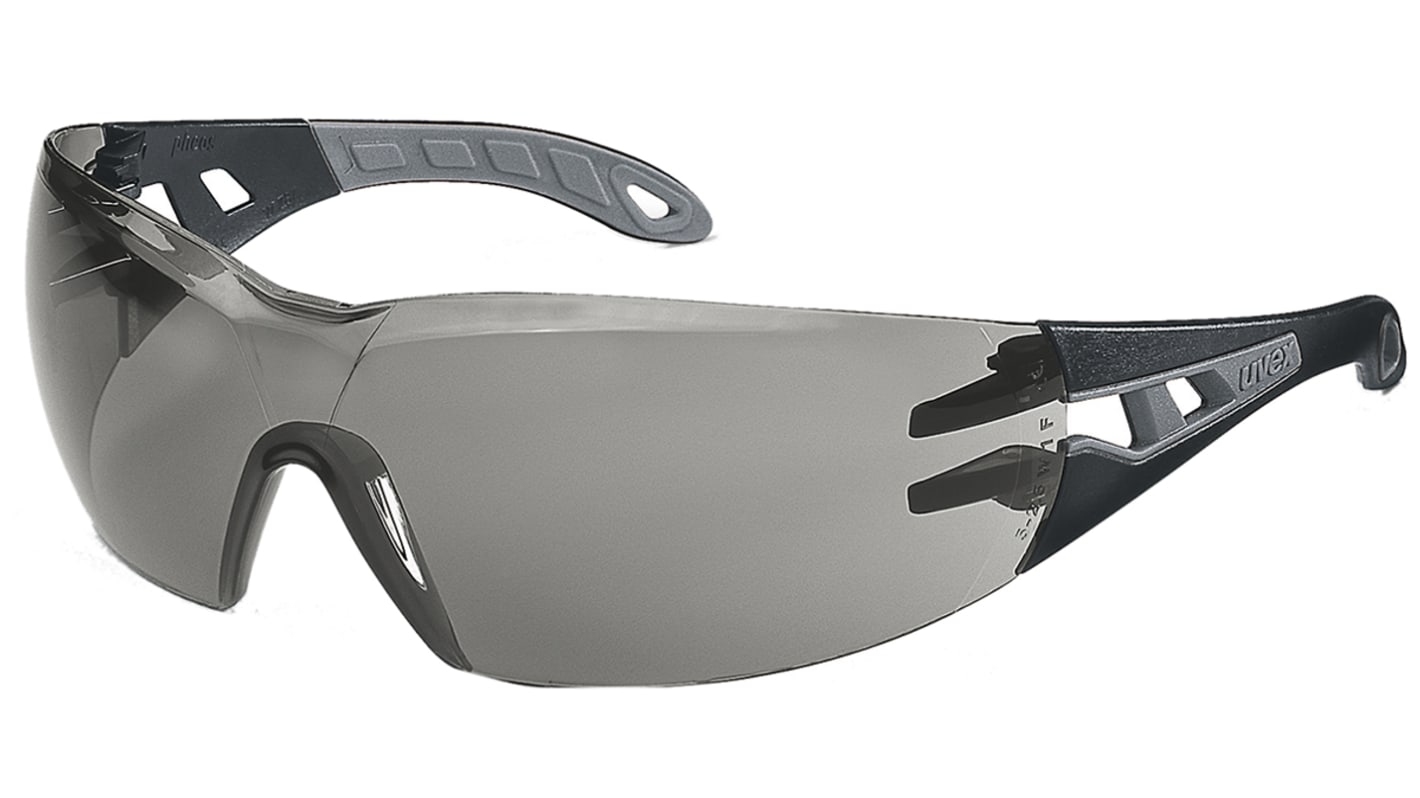 uvex PHEOS S Anti-Mist UV Safety Glasses, Grey Polycarbonate Lens