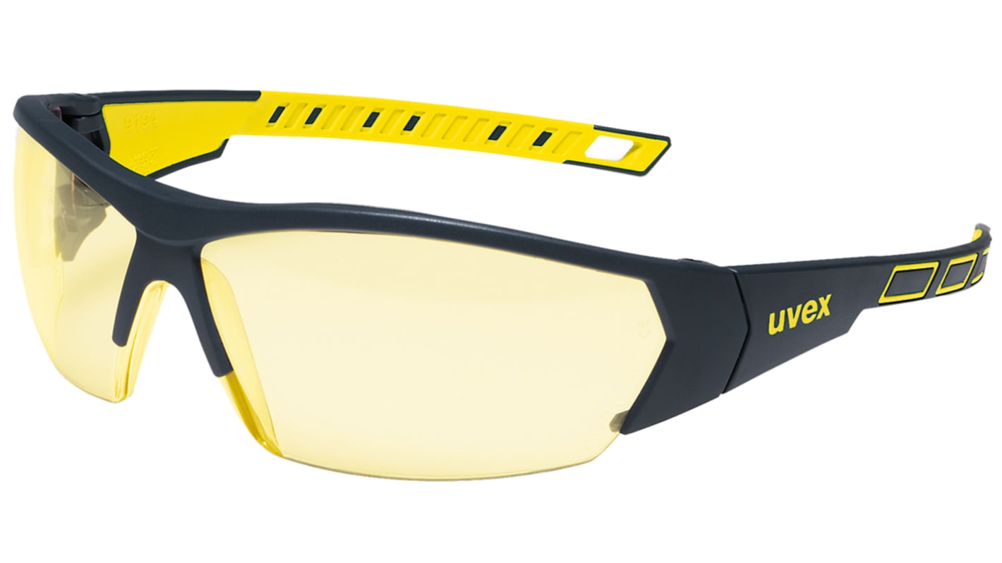 Gafas de seguridad Uvex i-Works, color de lente Ámbar, protección UV, antirrayaduras, antivaho
