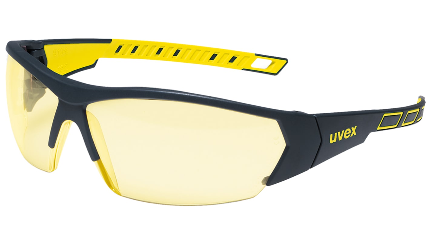 uvex i-Works Anti-Mist UV Safety Glasses, Amber PC Lens
