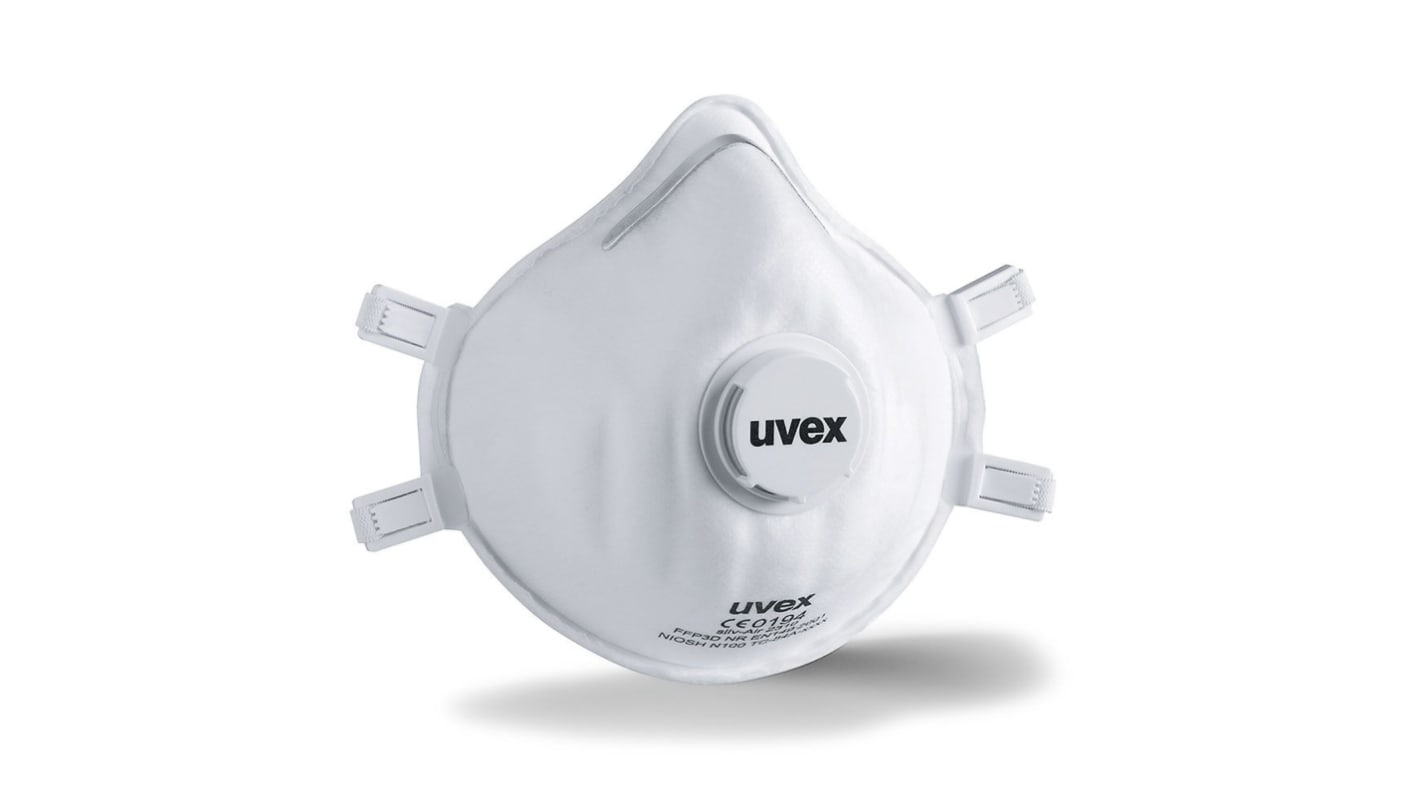 Uvex Disposable Respirator for Aerosols, Dangerous Chemical Compounds, Hazardous Respirable Dust, Soldering, Welding