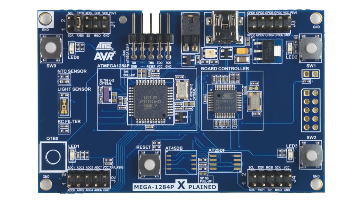 Microchip MEGA-1284P Xplained MCU Development Board ATMEGA1284P-XPLD