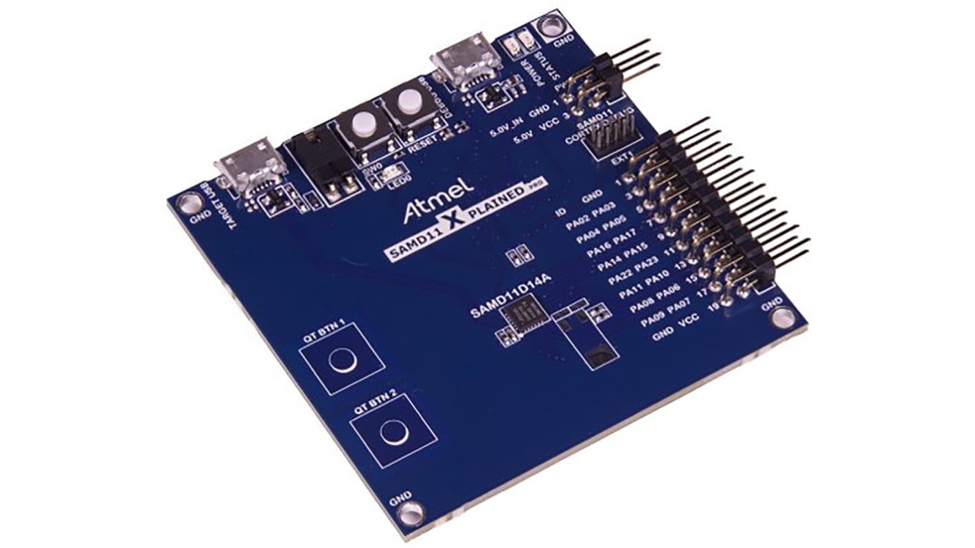 Microchip マイクロコントローラ開発キット, 評価ボード, SAM D11 Xplained Pro, MCU, ATSAMD11-XPRO