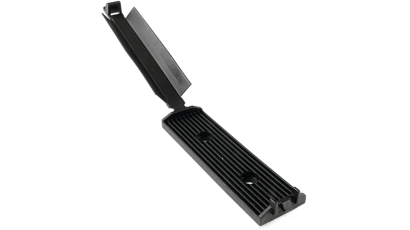 HellermannTyton Black Nylon Flat Ribbon Clip, 50mm Max. Bundle
