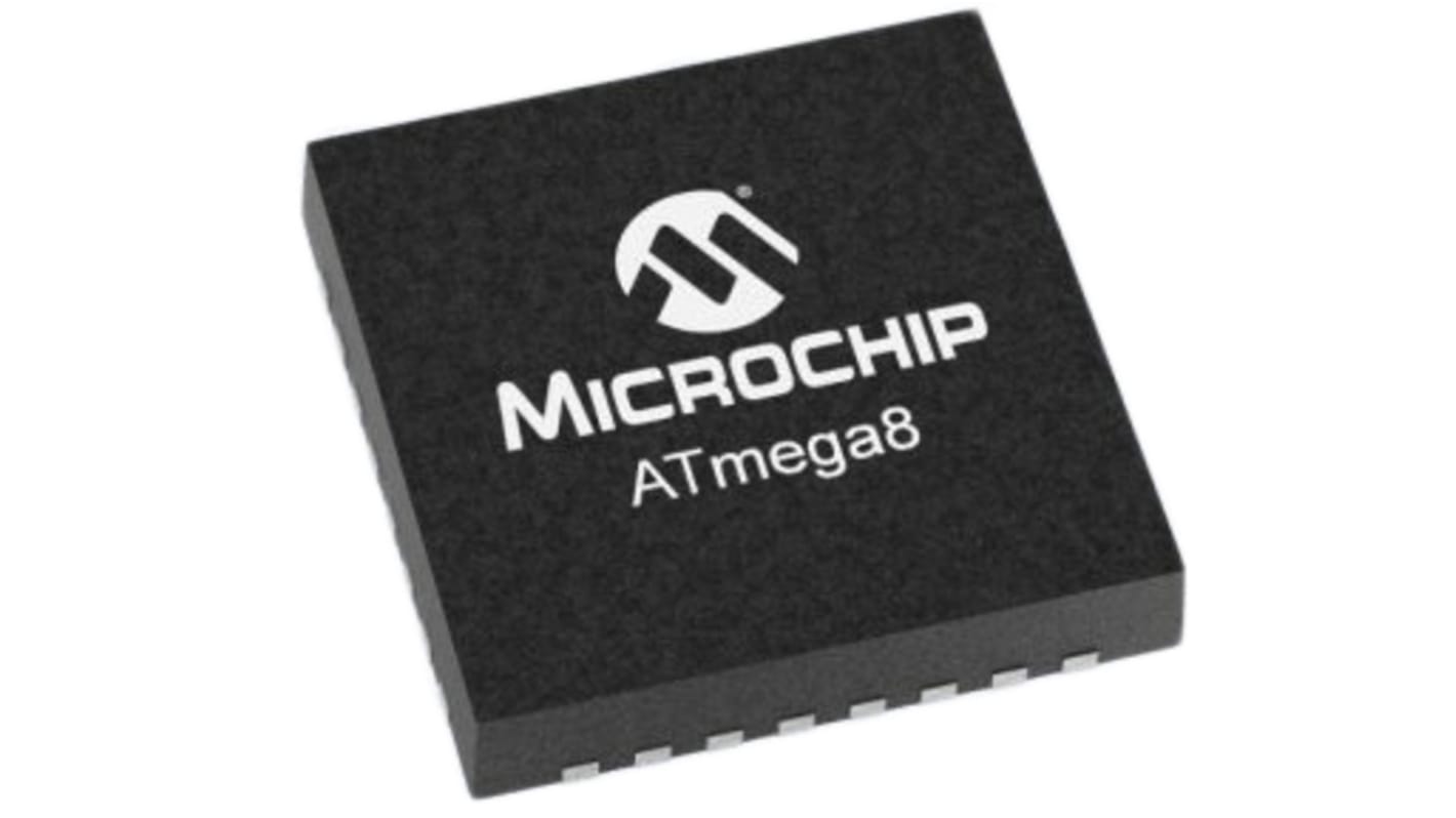 Microcontrollore Microchip, AVR, VQFN, ATmega, 32 Pin, Montaggio superficiale, 8bit, 8MHz