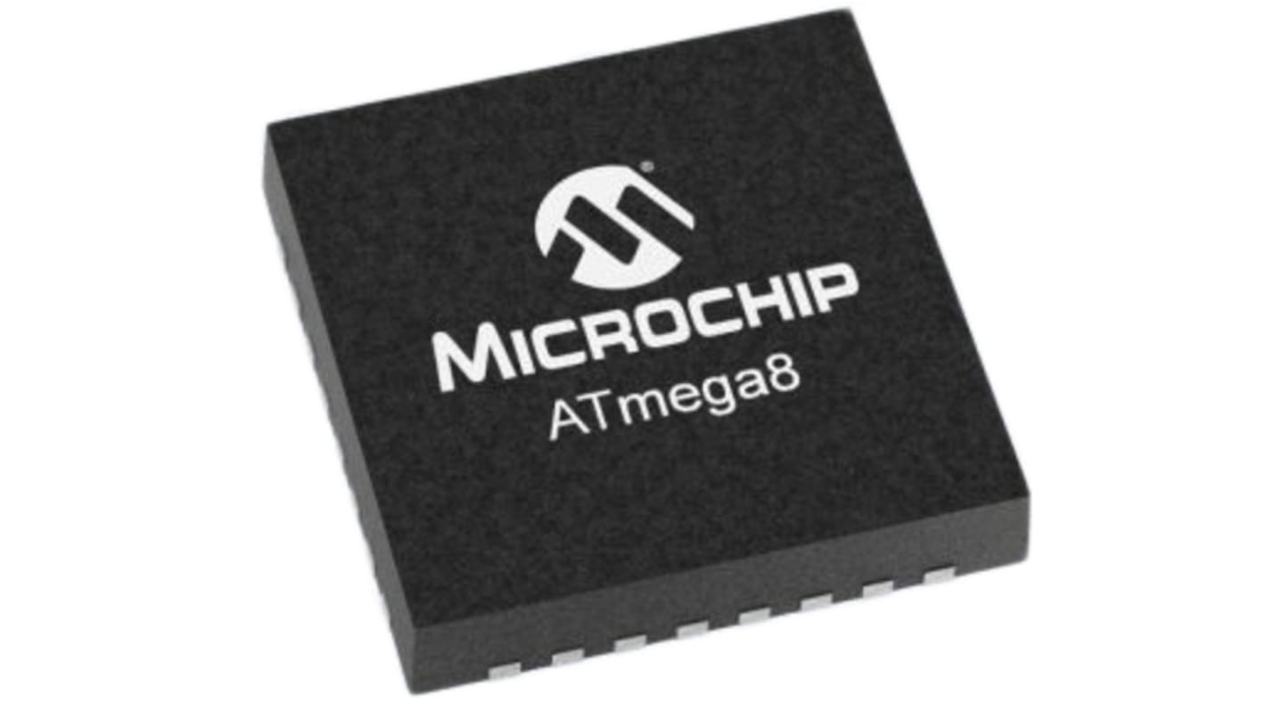 Microchip, 8bit AVR, ATmega Microcontroller, 8MHz, 8 kB Flash, 32-Pin VQFN
