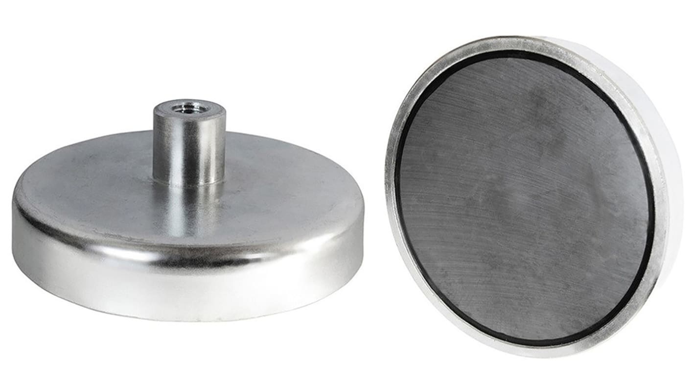 Eclipse Topf Magnet, Gewindebohrung, Ø 13mm x 11.5mm M3, Zugkraft 4kg Samarium Cobalt