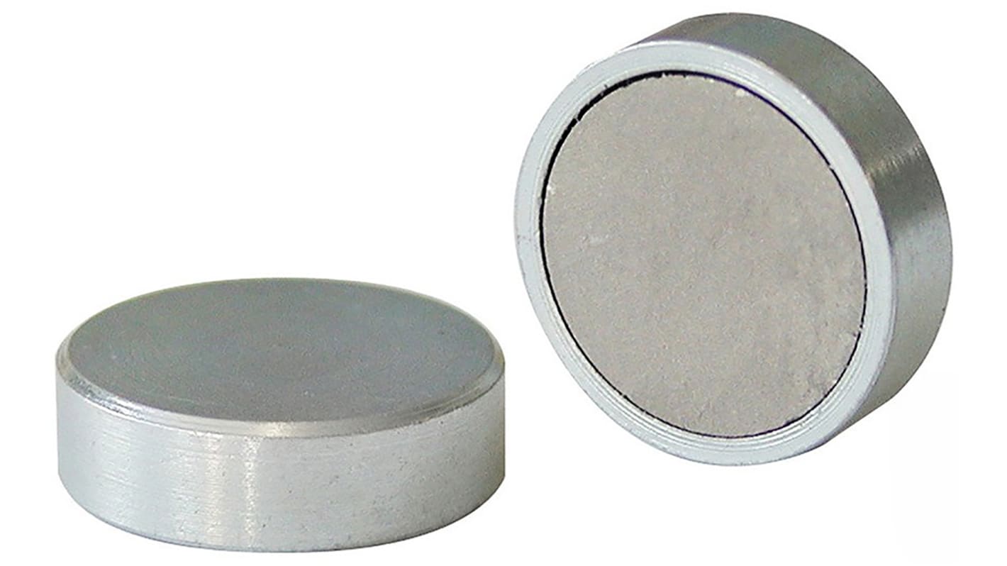 Eclipse Topf Magnet, Ø 25mm x 7mm, Zugkraft 15kg Samarium Cobalt
