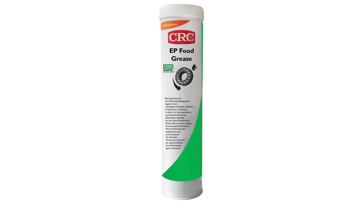 Grasa lubricante de Aluminio complejo, Sintético CRC FPS EP FOOD GREASE, Cartucho de 400 g