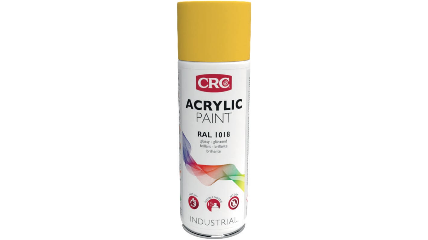 CRC 400ml RAL 1018 Yellow Gloss Spray Paint